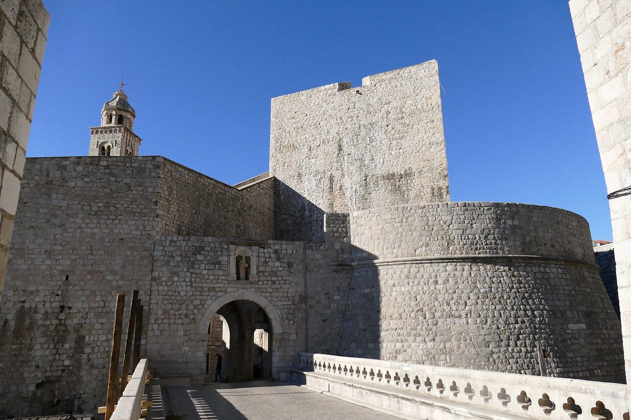 Ploče Gate, the eastern entrance to Dubrovnik's Old Town